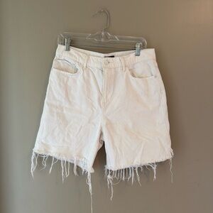 Express White Denim Shorts